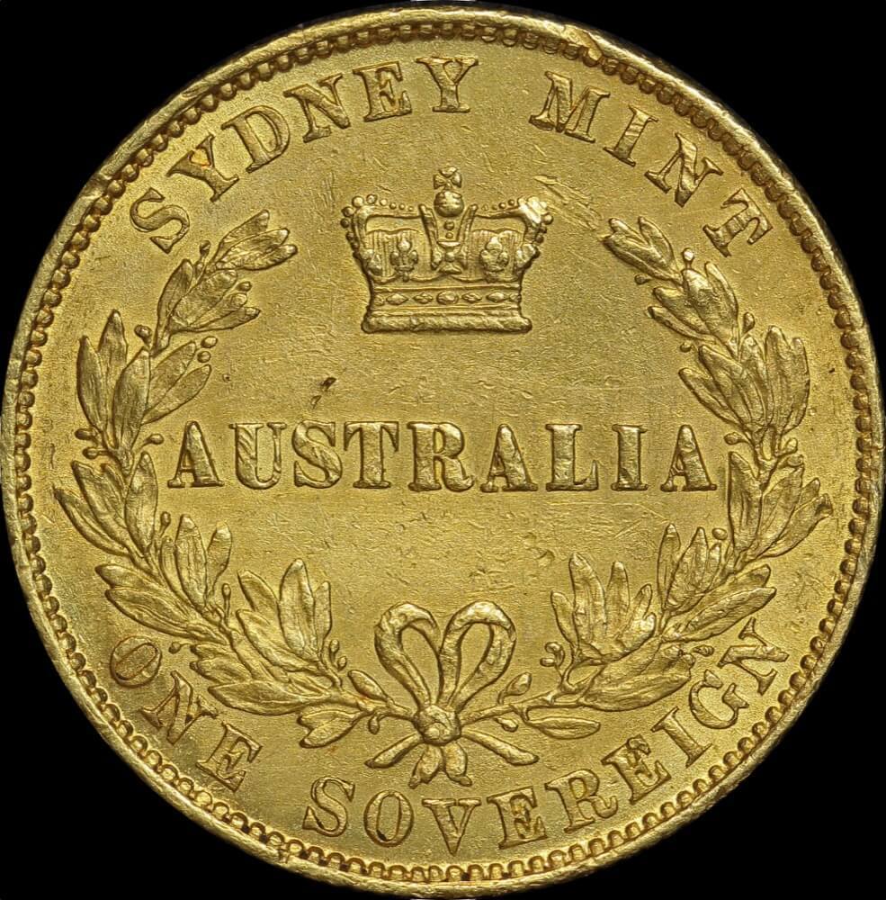 1867 Sydney Mint Type II Sovereign good EF