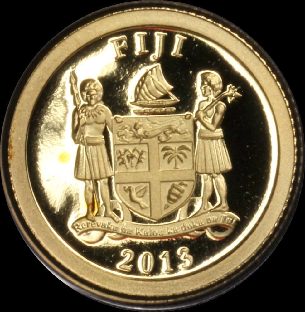 Fiji 2013 Gold 1 Dollar Half Gram Coin H.M.S Bounty product image