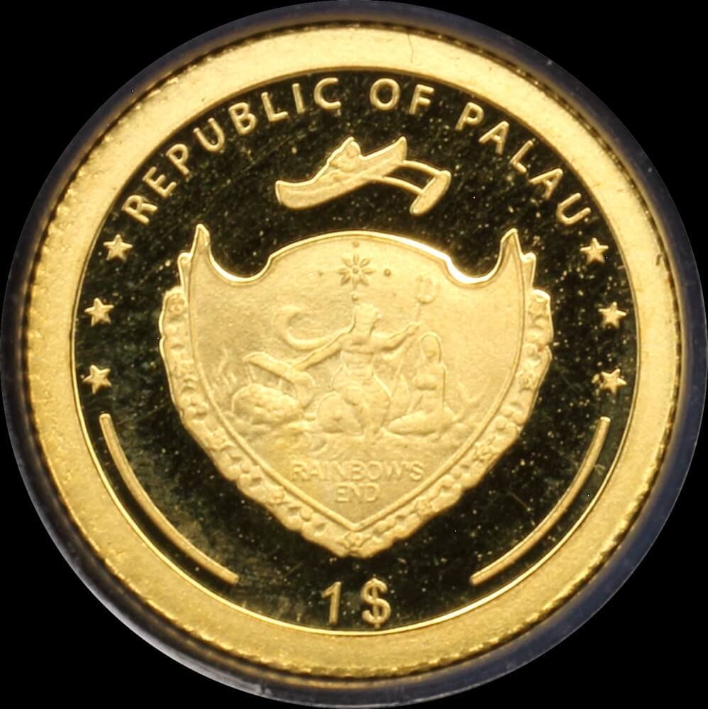 Palau 2013 Gold 1 Dollar Half Gram Coin Ludwig Leichhardt product image