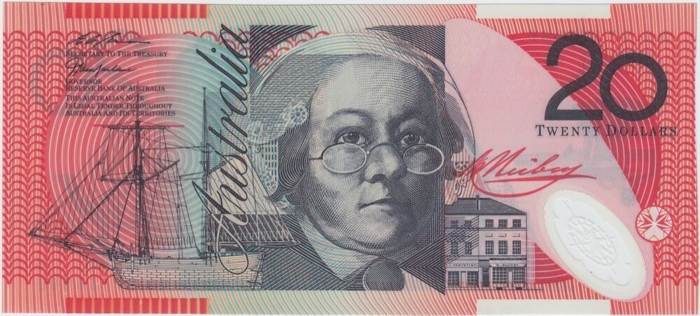 1997 $20 Note AA97 First Prefix Macfarlane/Evans R418aF Uncirculated