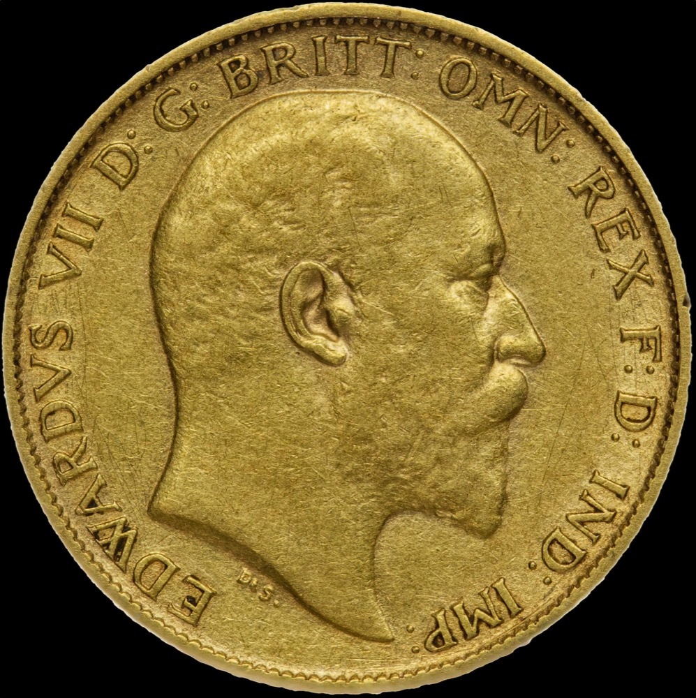 1906 Melbourne Edward VII Half Sovereign Very Fine