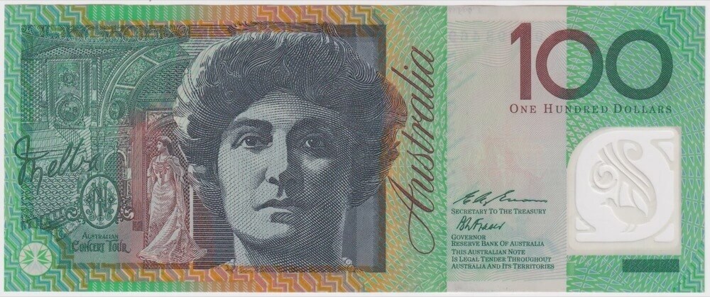 1996 $100 Test Note Fraser/Evans CS96 Last Prefix R616TL Extremely Fine