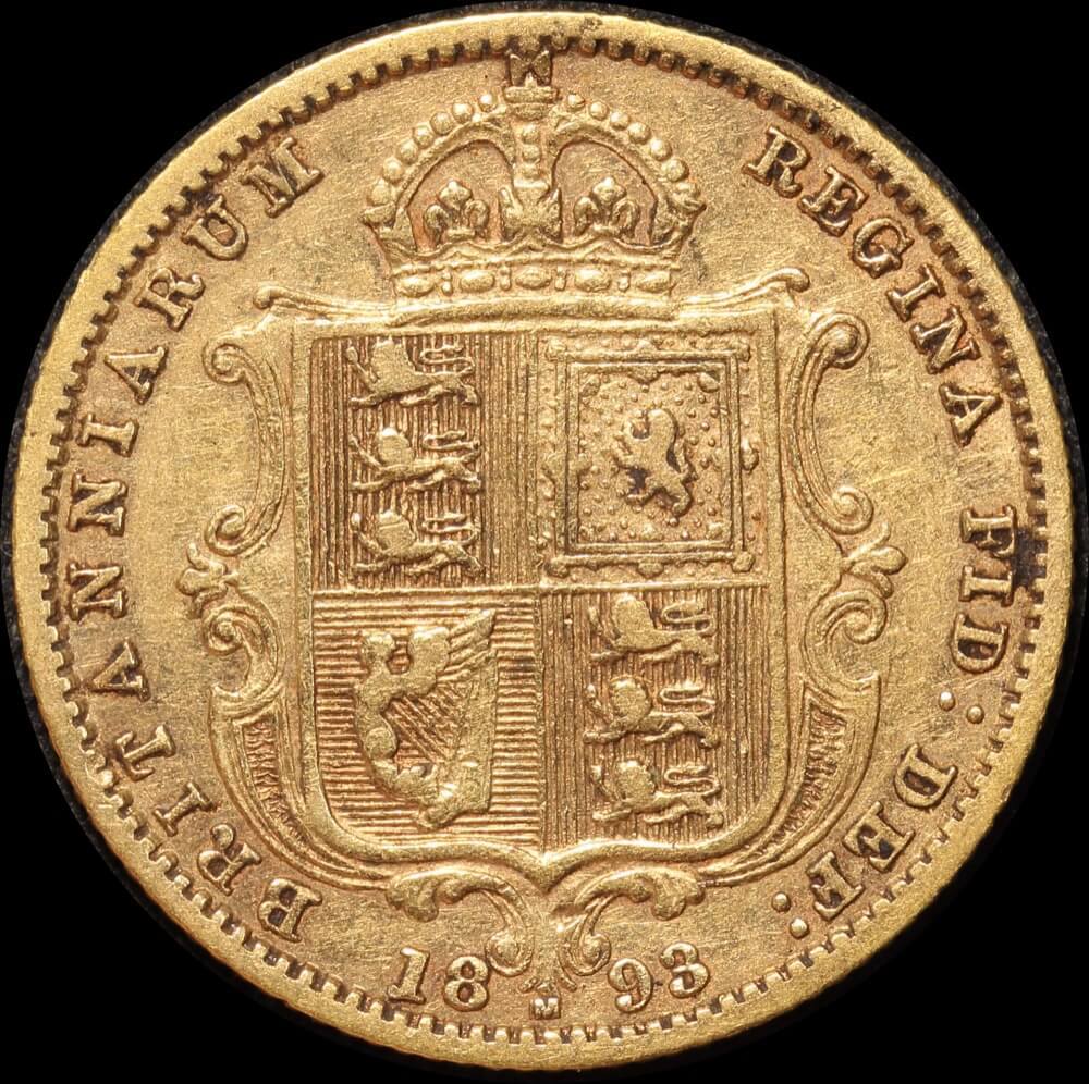 1893 Melbourne Jubilee Head Half Sovereign good VF