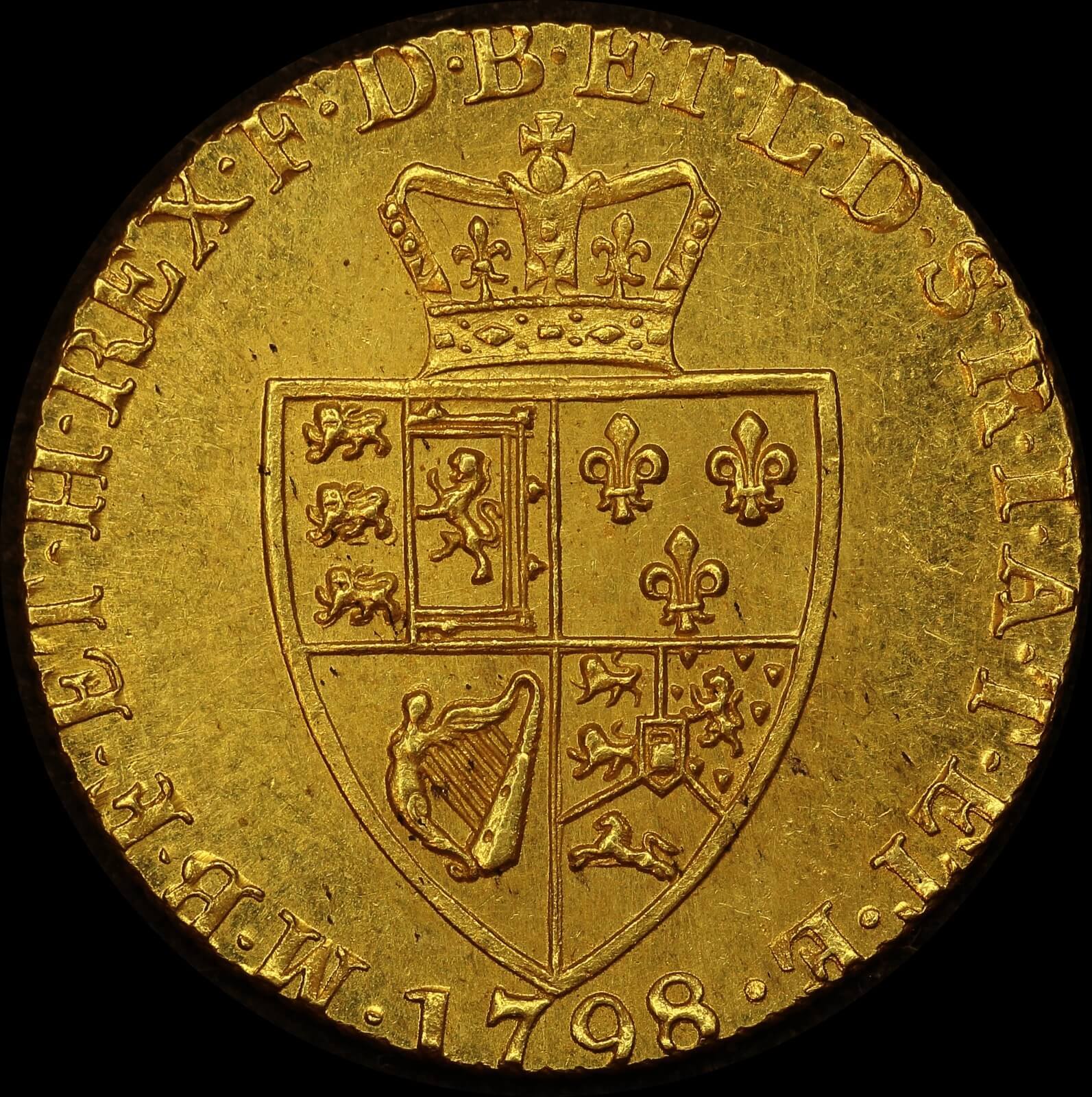 1798 Gold Guinea George III S# 3729 PCGS MS3