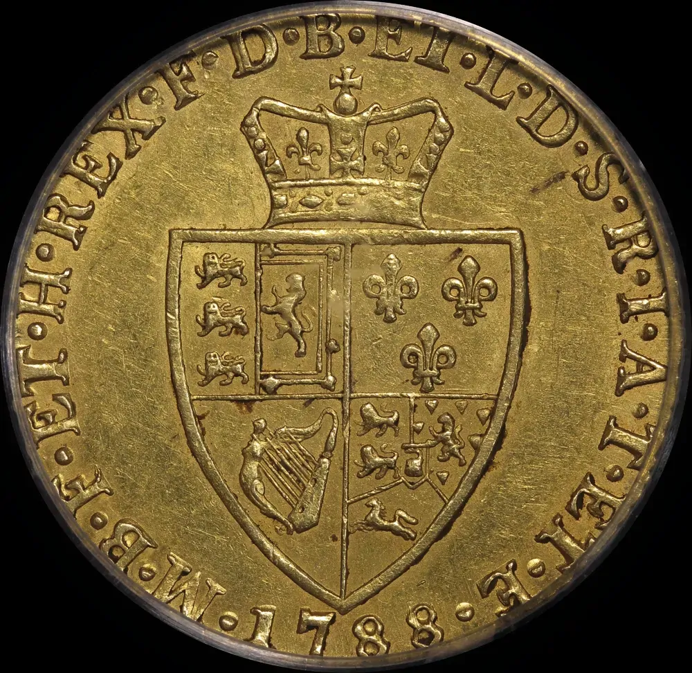 1788 Gold Guinea George III S#3729 PCGS AU53