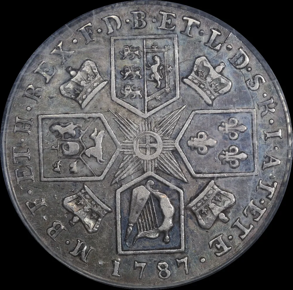 1787 Silver Shilling George III S#3743 With Semee PCGS XF40