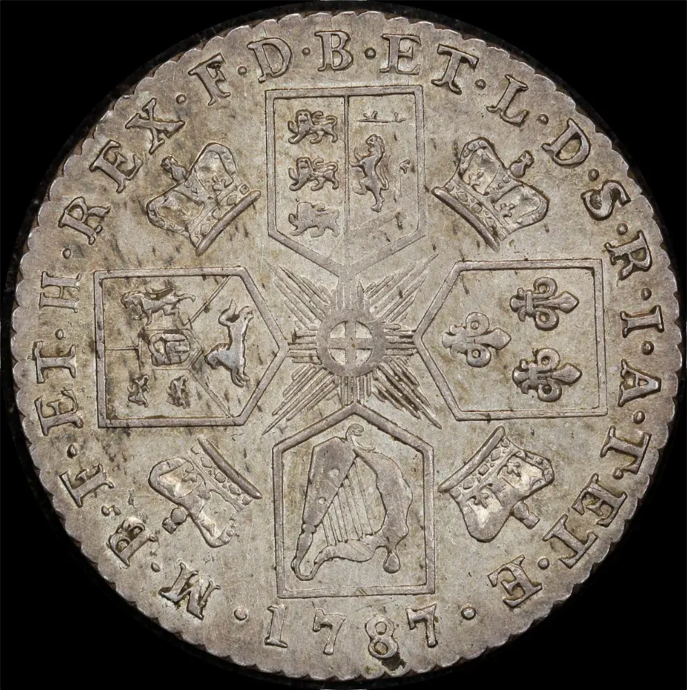 1787 Silver Shilling George III S# 3743 Uncirculated