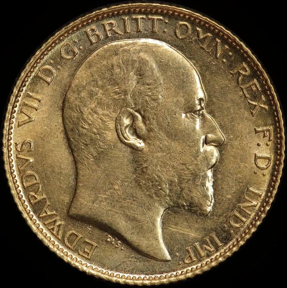 1908 Sydney Edward VII Half Sovereign about Unc