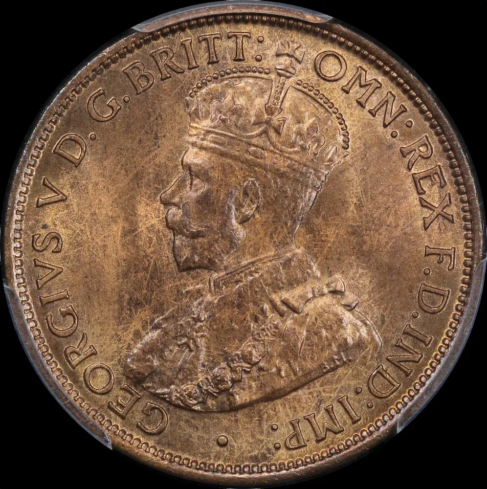 1912-H Halfpenny Choice Unc (PCGS MS64RB)