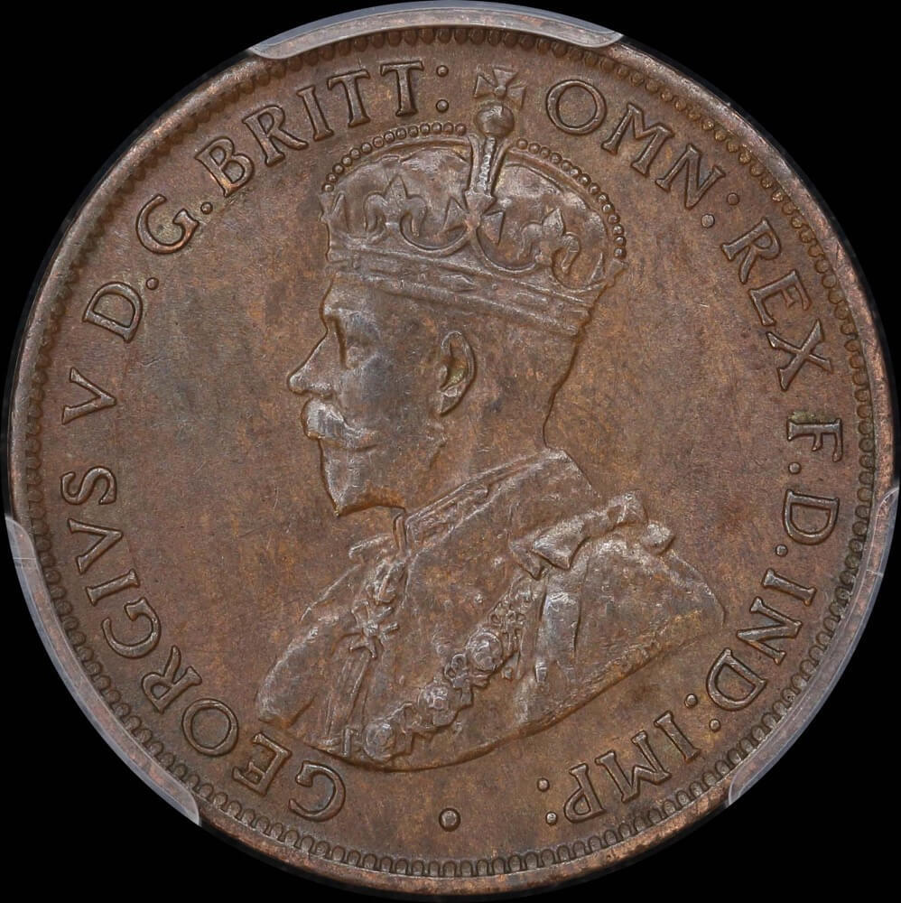 1913 Halfpenny Unc (PCGS MS62BN)