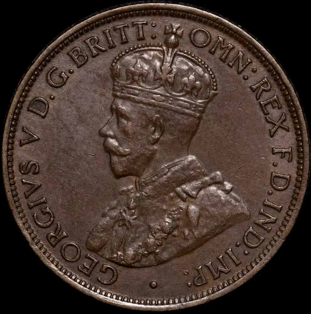 1914-H Halfpenny Extremely Fine