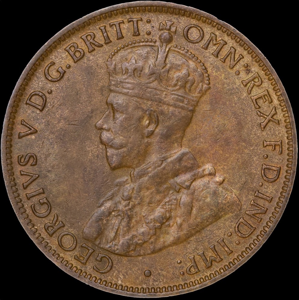 1914-H Halfpenny good VF