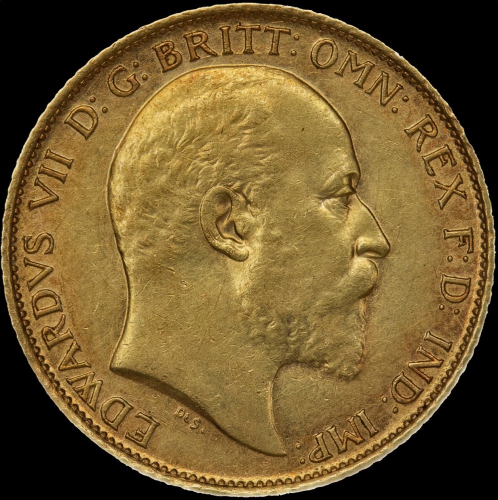 1908 Sydney Edward VII Half Sovereign good VF