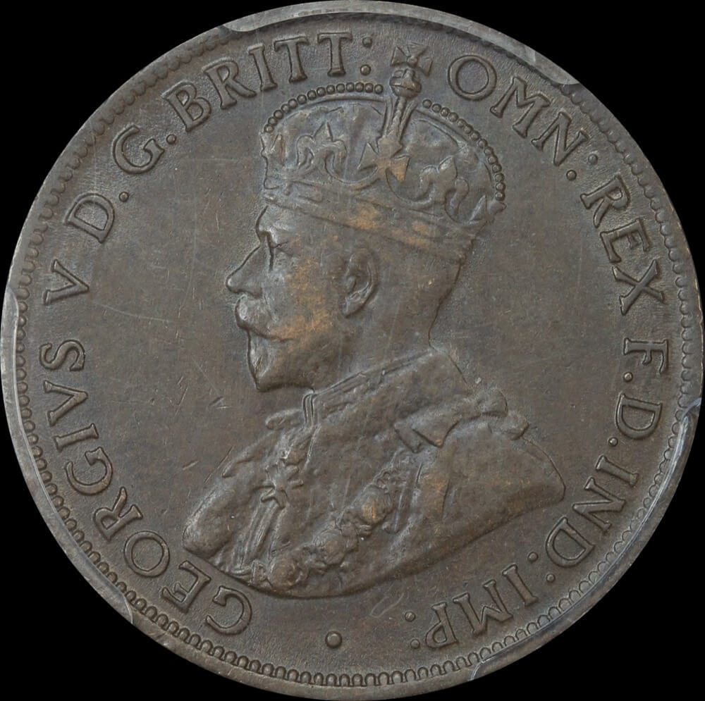 1915-H Halfpenny PCGS AU55