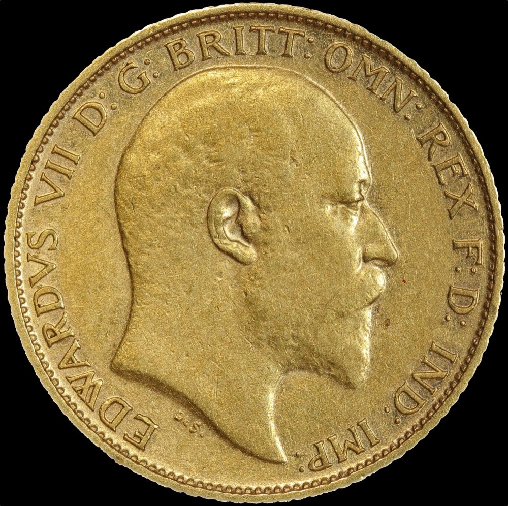 1908 Sydney Edward VII Half Sovereign Very Fine