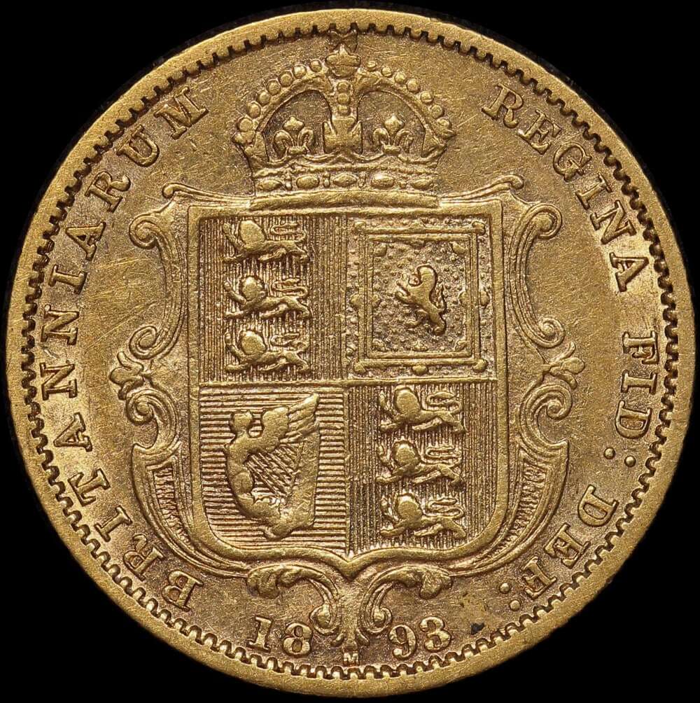 1893 Melbourne Jubilee Head Half Sovereign Very Fine
