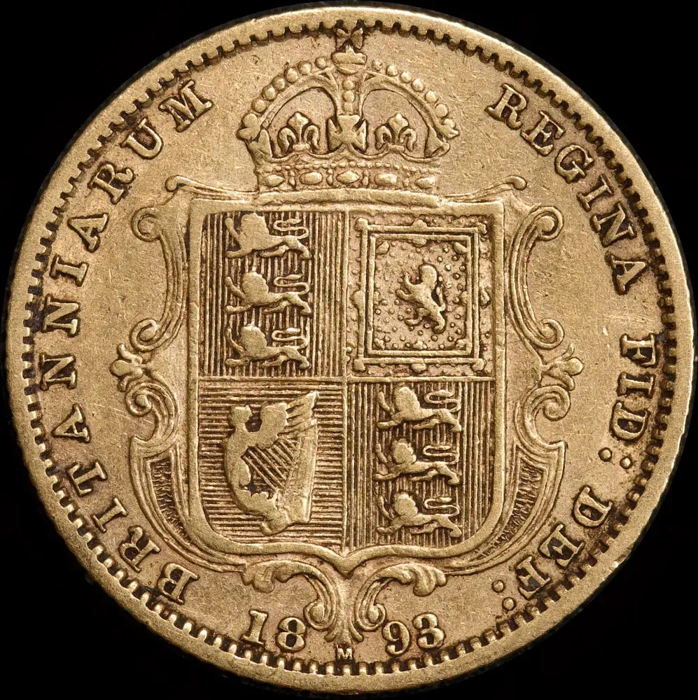 1893 Melbourne Jubilee Head Half Sovereign Very Fine