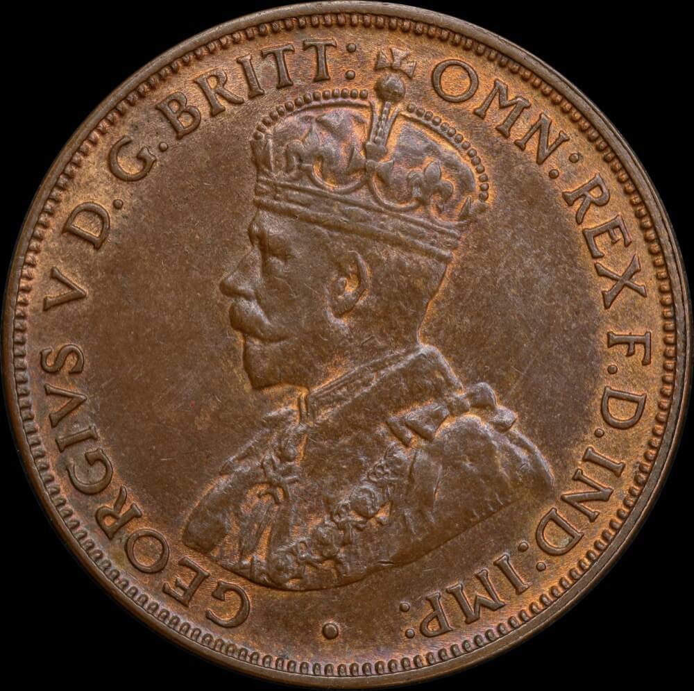 1917-I Halfpenny good EF