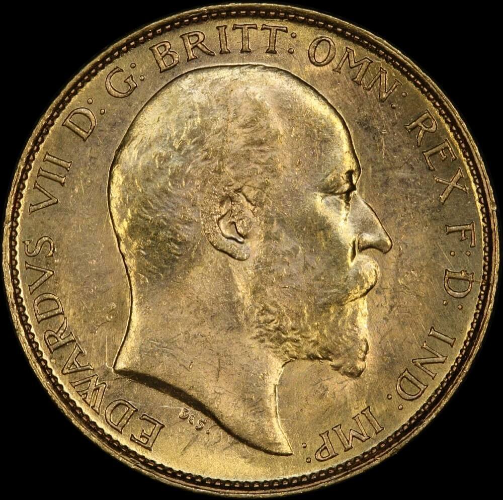 1908 Melbourne Half Sovereign Choice Unc (PCGS MS63)