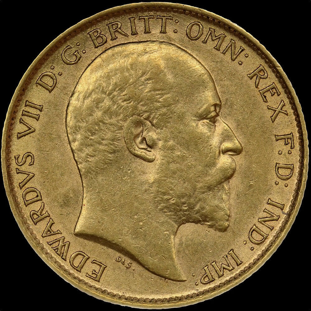 1908 Melbourne Half Sovereign good EF