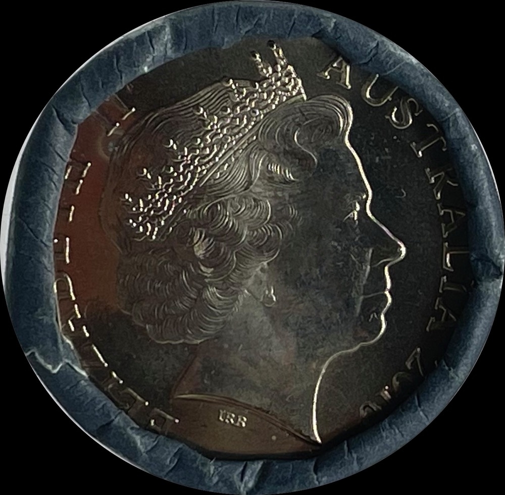 2010 50 Cent Mint Roll Australia Day - Heads / Tails