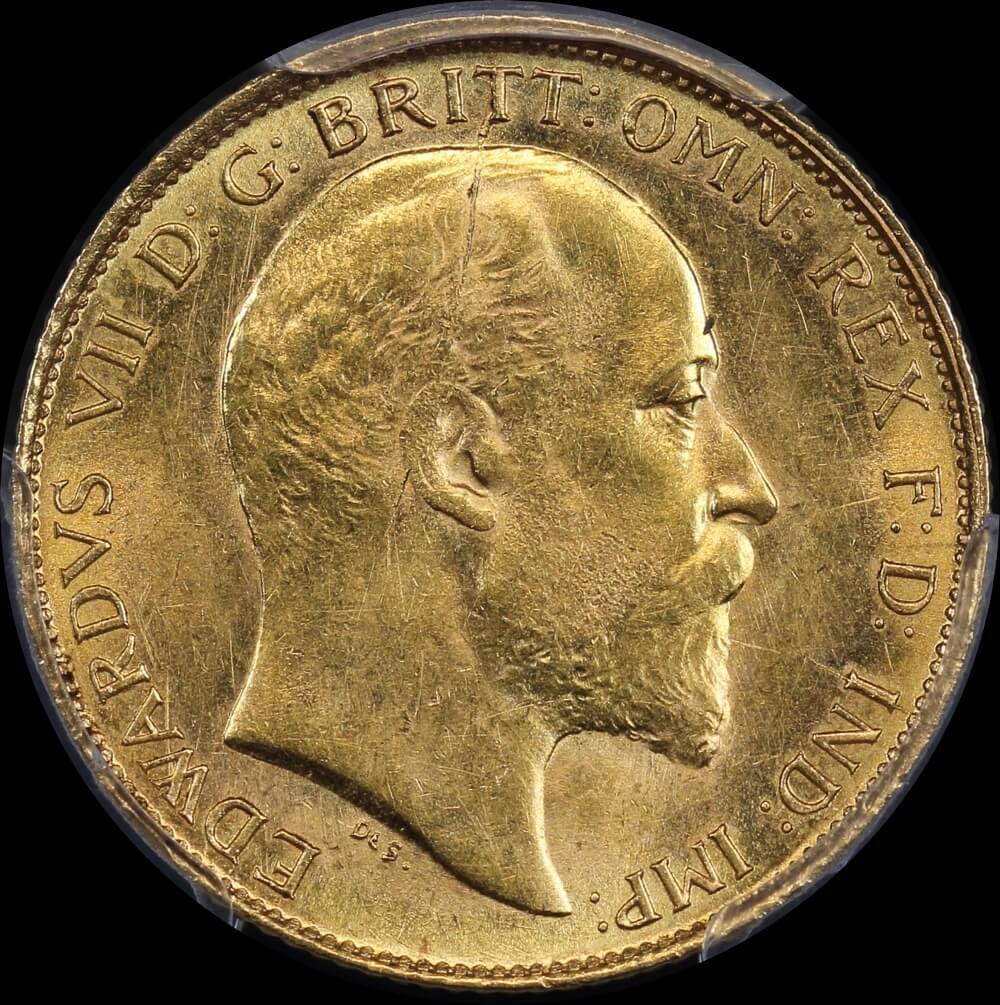 1907 M Edward VII Half Sovereign PCGS AU58 | Sterling & Currency