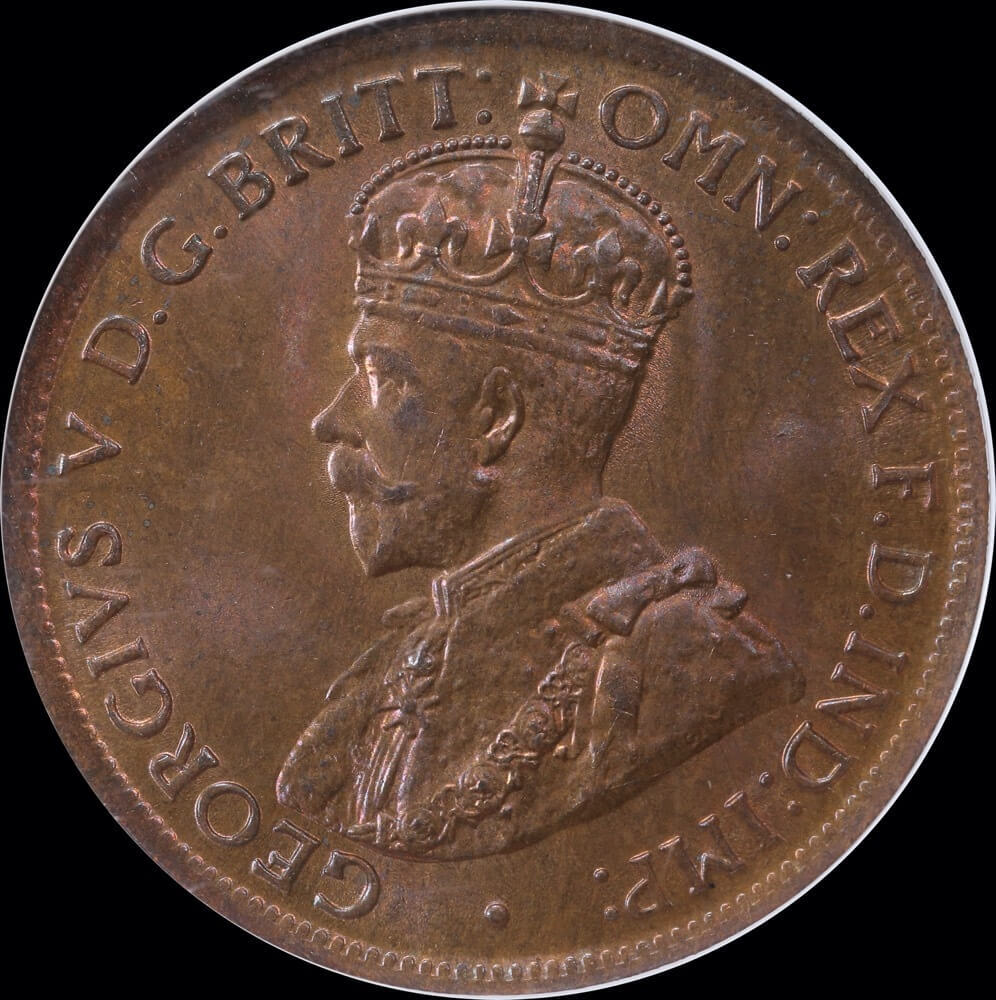 1921 Halfpenny Gem Unc (NGC MS65RB)