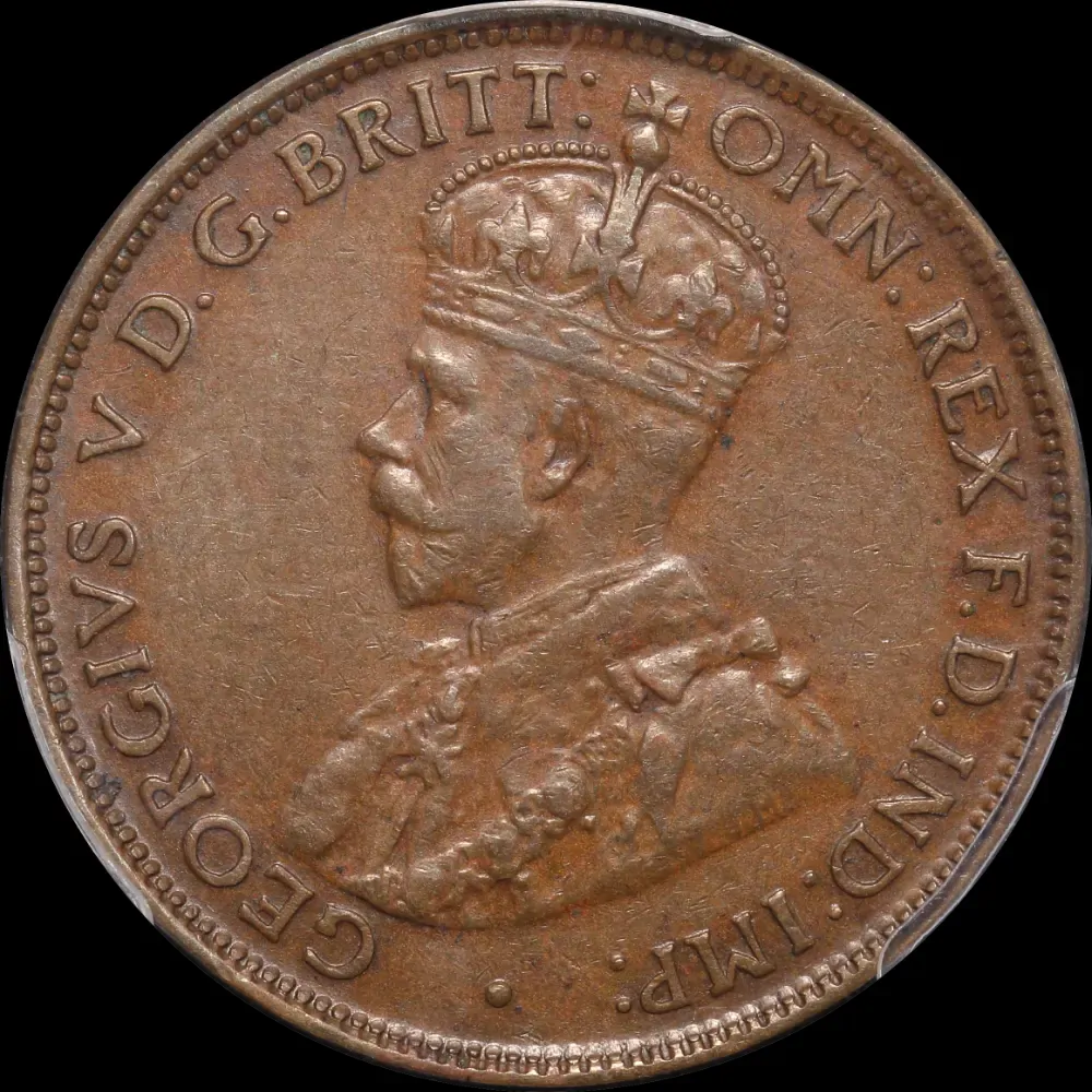 1923 Halfpenny PCGS XF45BN