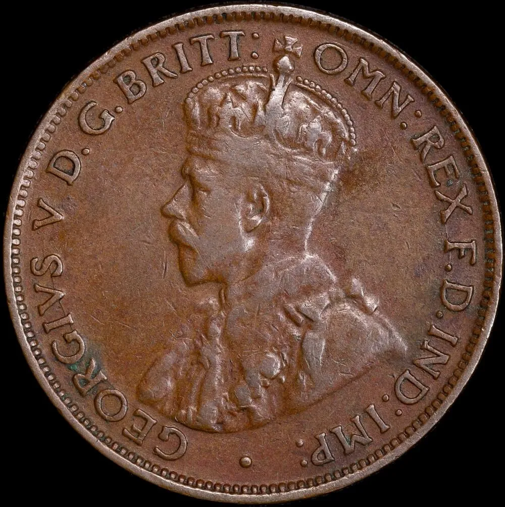 1923 Halfpenny Fine