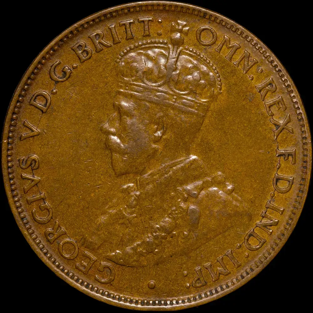 1923 Halfpenny PCGS AU55BN
