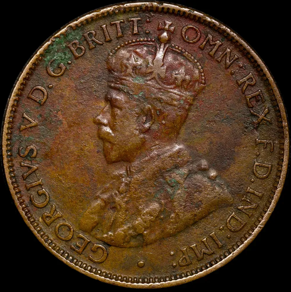 1923 Halfpenny Very Good