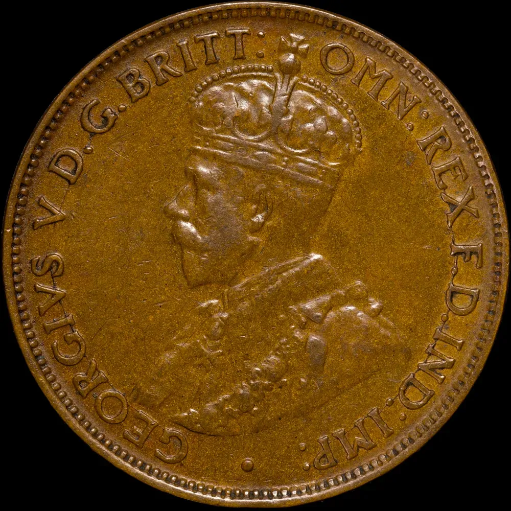 1923 Halfpenny good VF