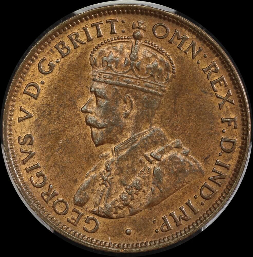 1924 Halfpenny Choice Unc (PCGS MS63RB)