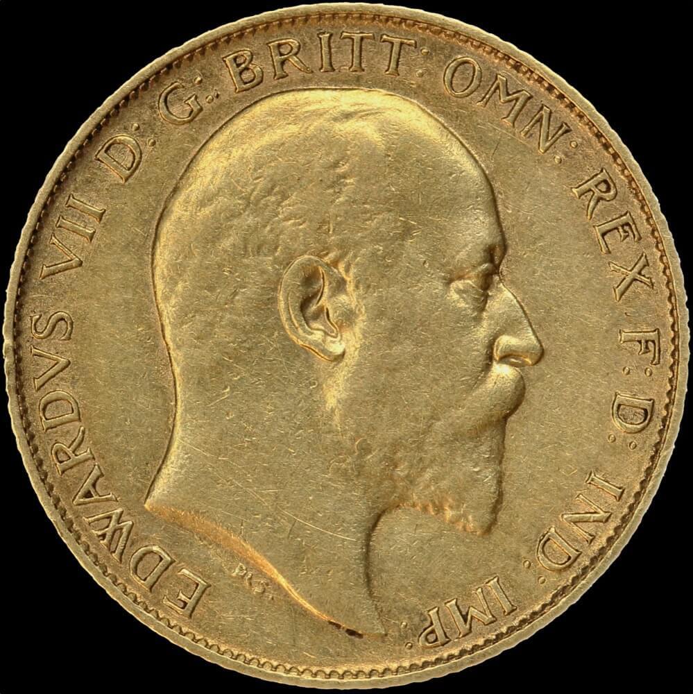 1908 Perth Edward VII Half Sovereign PCGS AU53