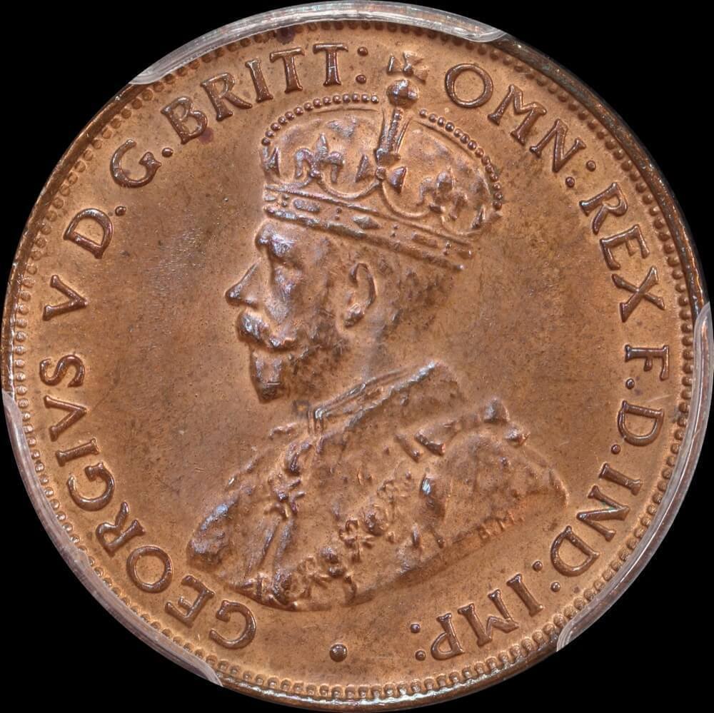 1929 Halfpenny Choice Unc (PCGS MS64BN)