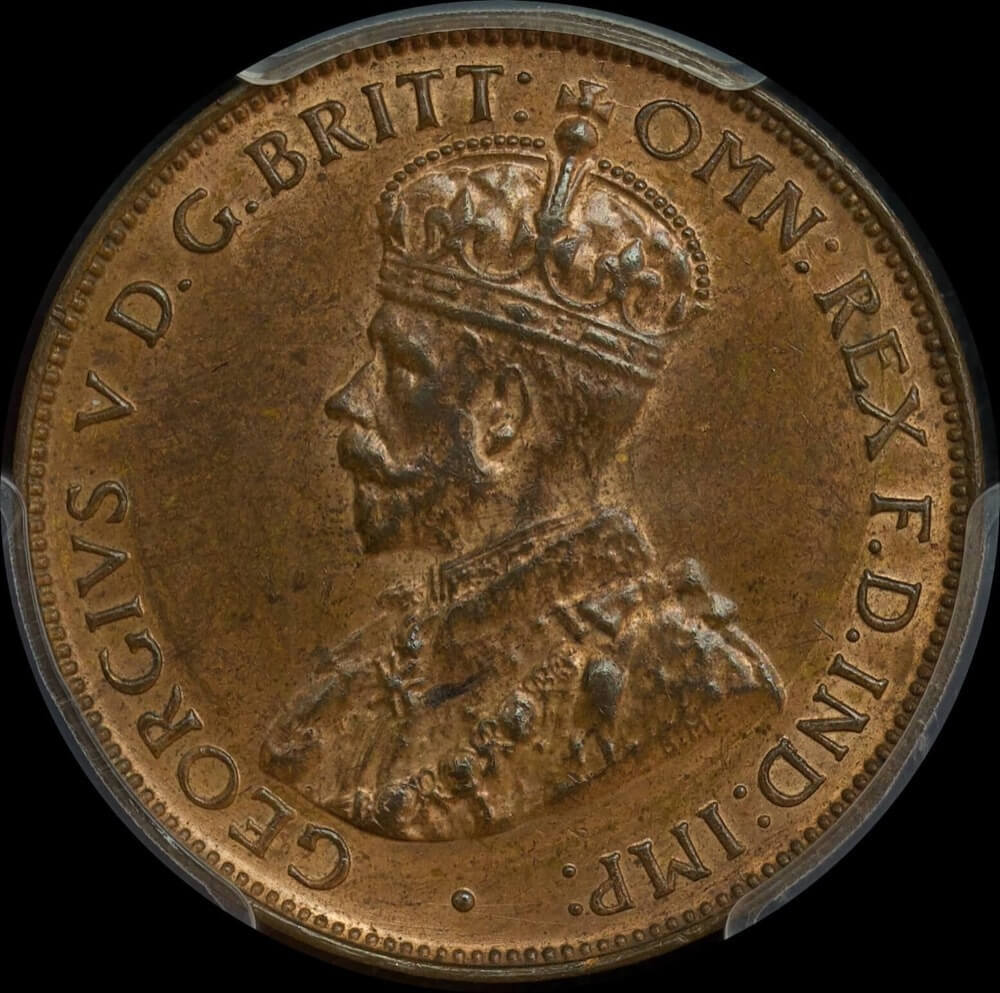 1933 Halfpenny PCGS MS63RB