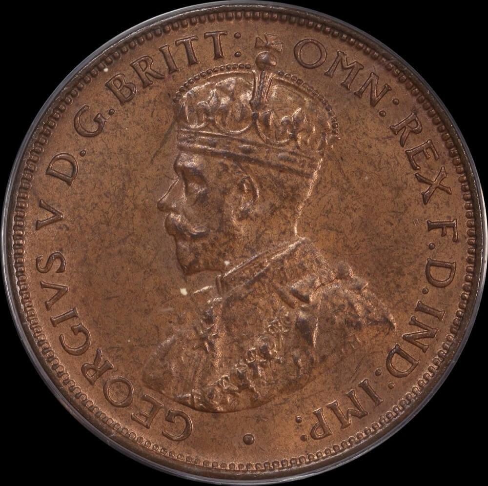 1933 Halfpenny Choice Unc (PCGS MS64RB)