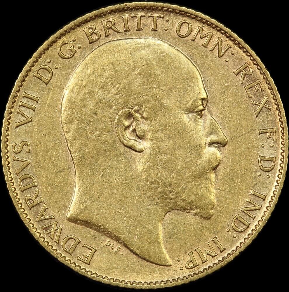 1909 Perth Edward VII Half Sovereign PCGS AU53