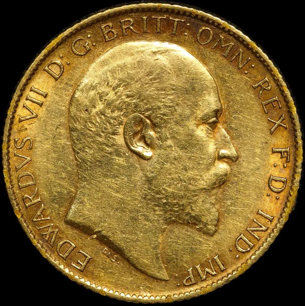 1909 Perth Edward VII Half Sovereign good VF