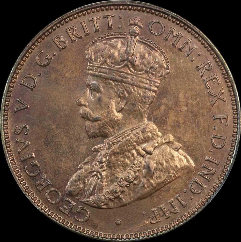 1935 Melbourne Proof Halfpenny PCGS PR64RB
