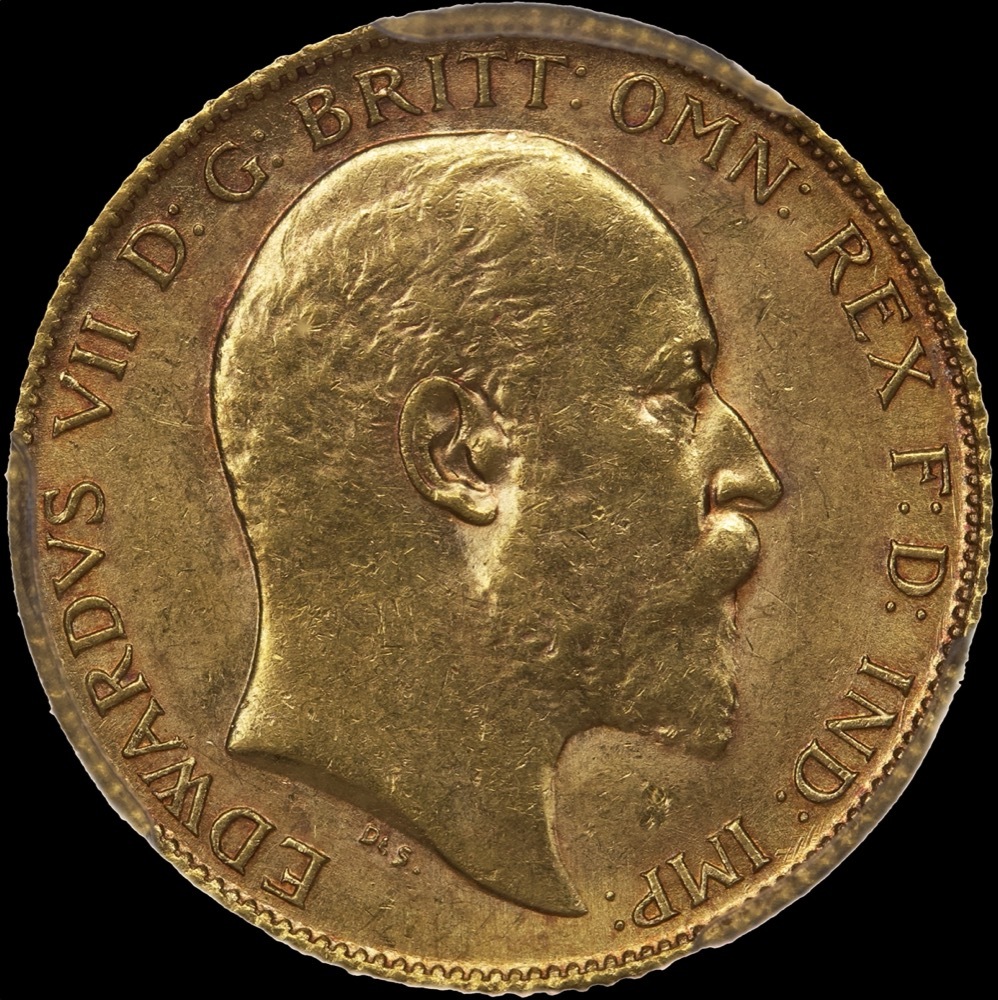 1909 Perth Edward VII Half Sovereign (PCGS MS61)