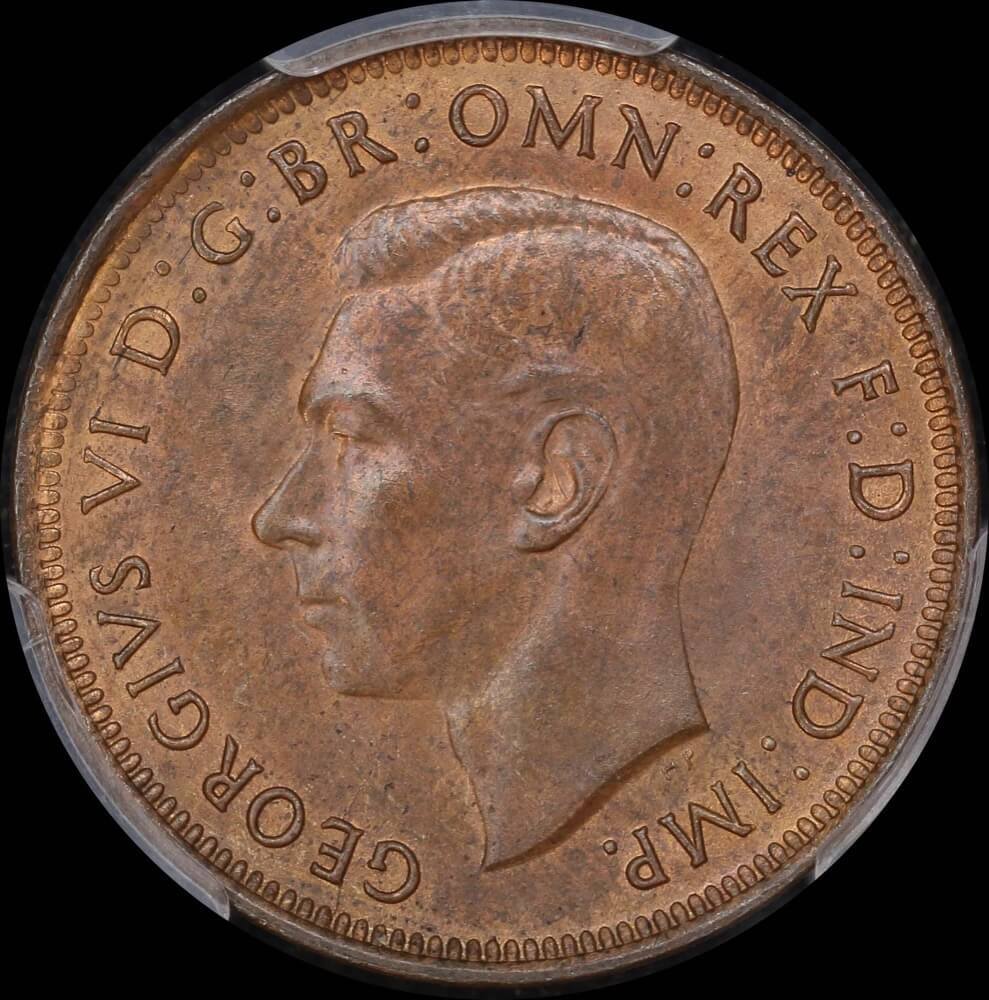 1938 Halfpenny Choice Unc (PCGS MS64BN)