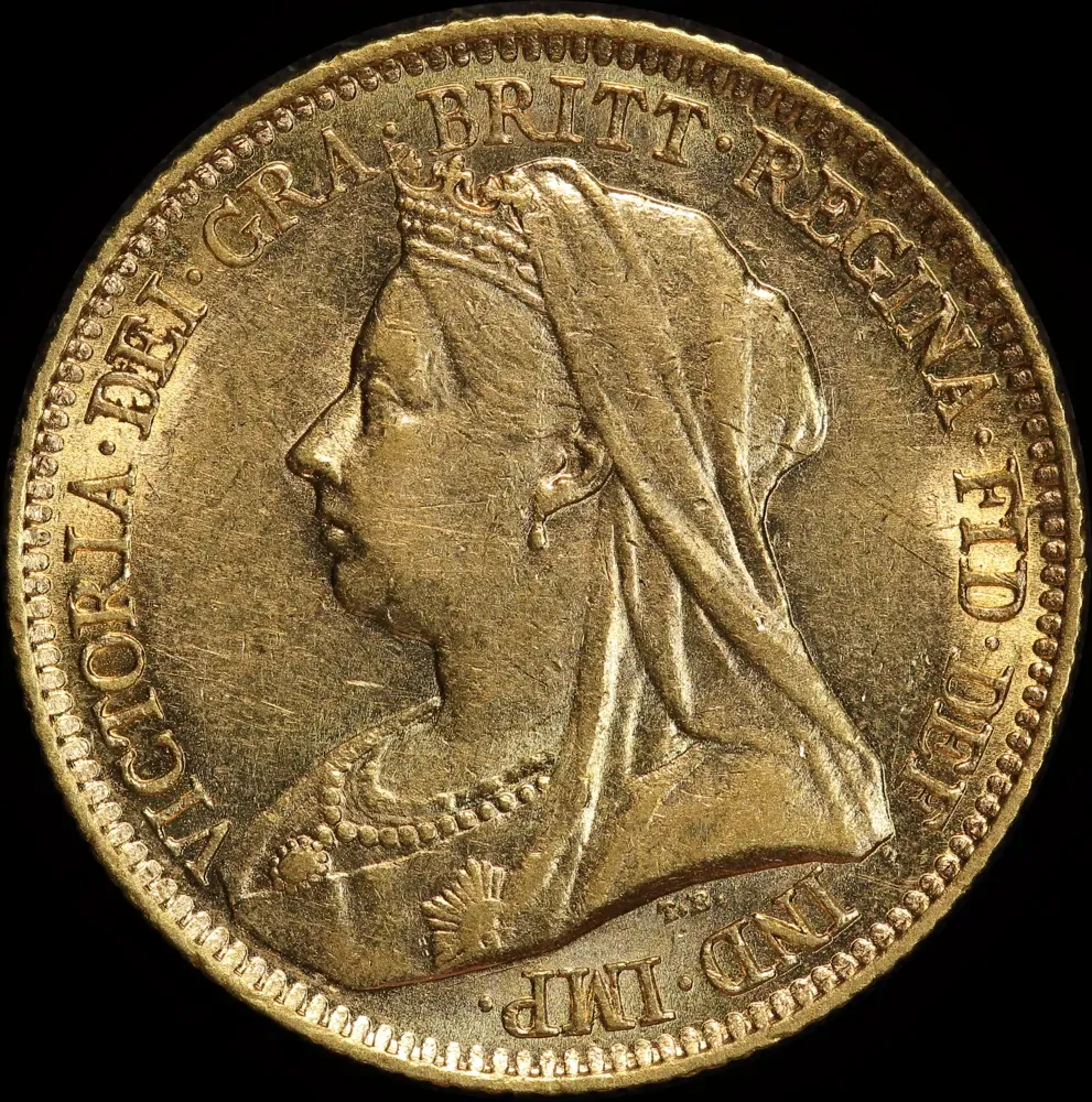 1893 Sydney Veiled Head Half Sovereign Extremely Fine product image