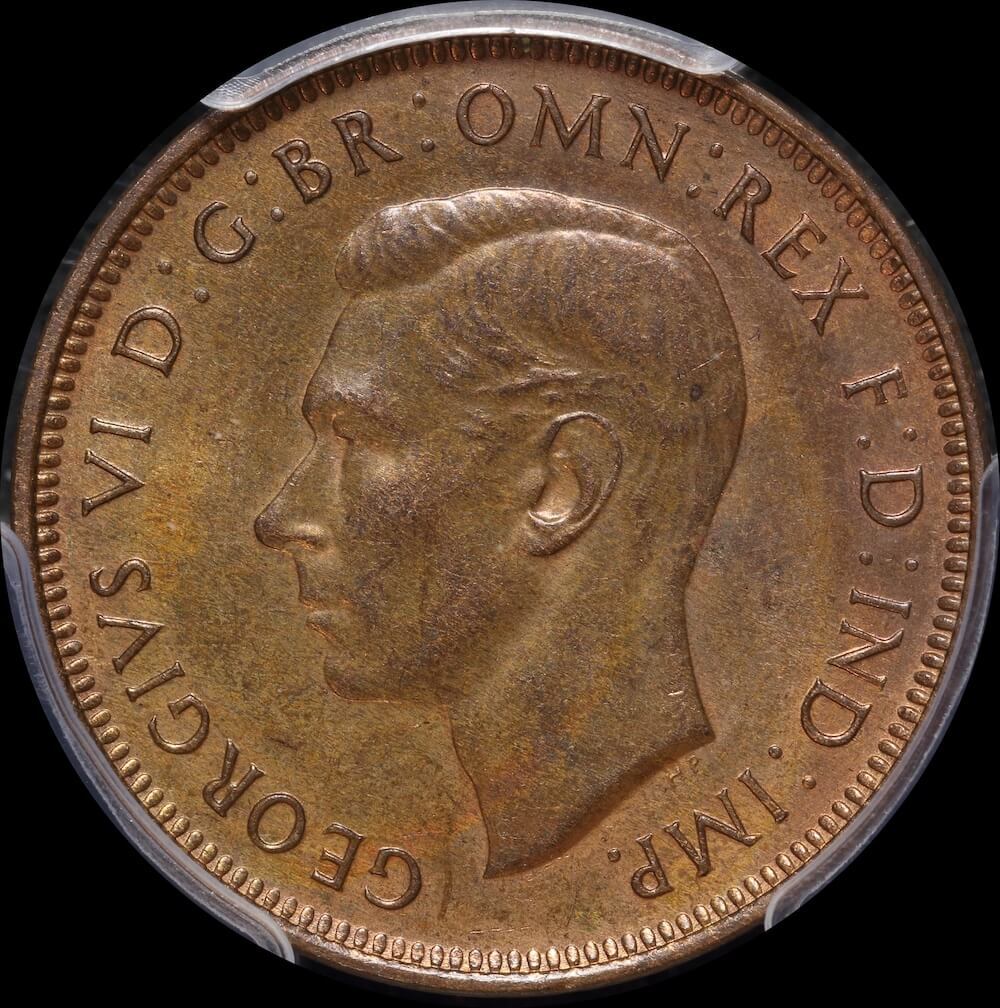 1939 Halfpenny Old Reverse PCGS MS63BN