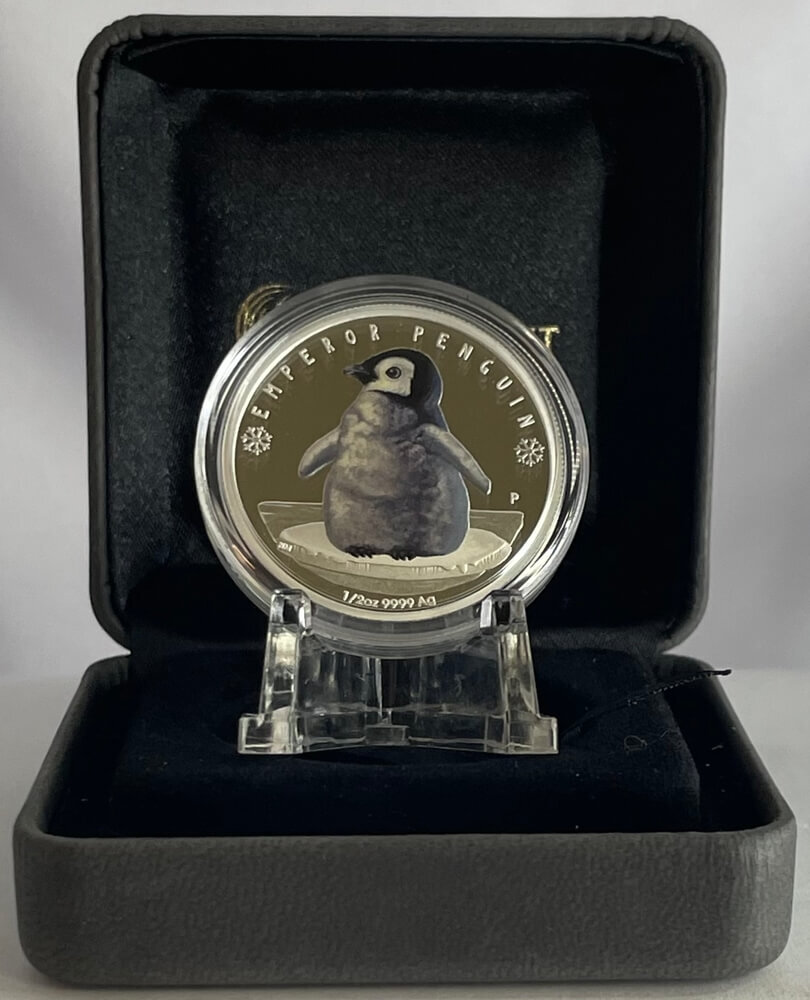 Tuvalu 2017 Silver 1/2oz Polar Babies Emperor Penguin product image