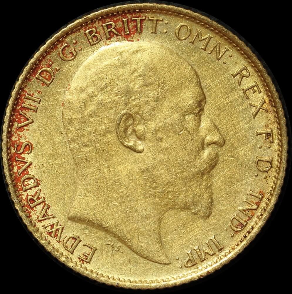 1910 Sydney Edward VII Half Sovereign Extremely Fine