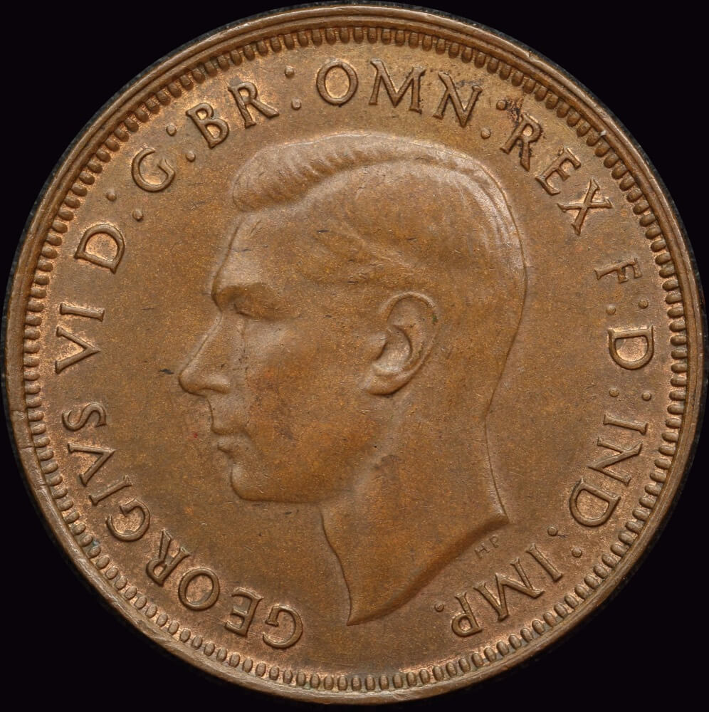 1939 Halfpenny Kangaroo Reverse about Unc