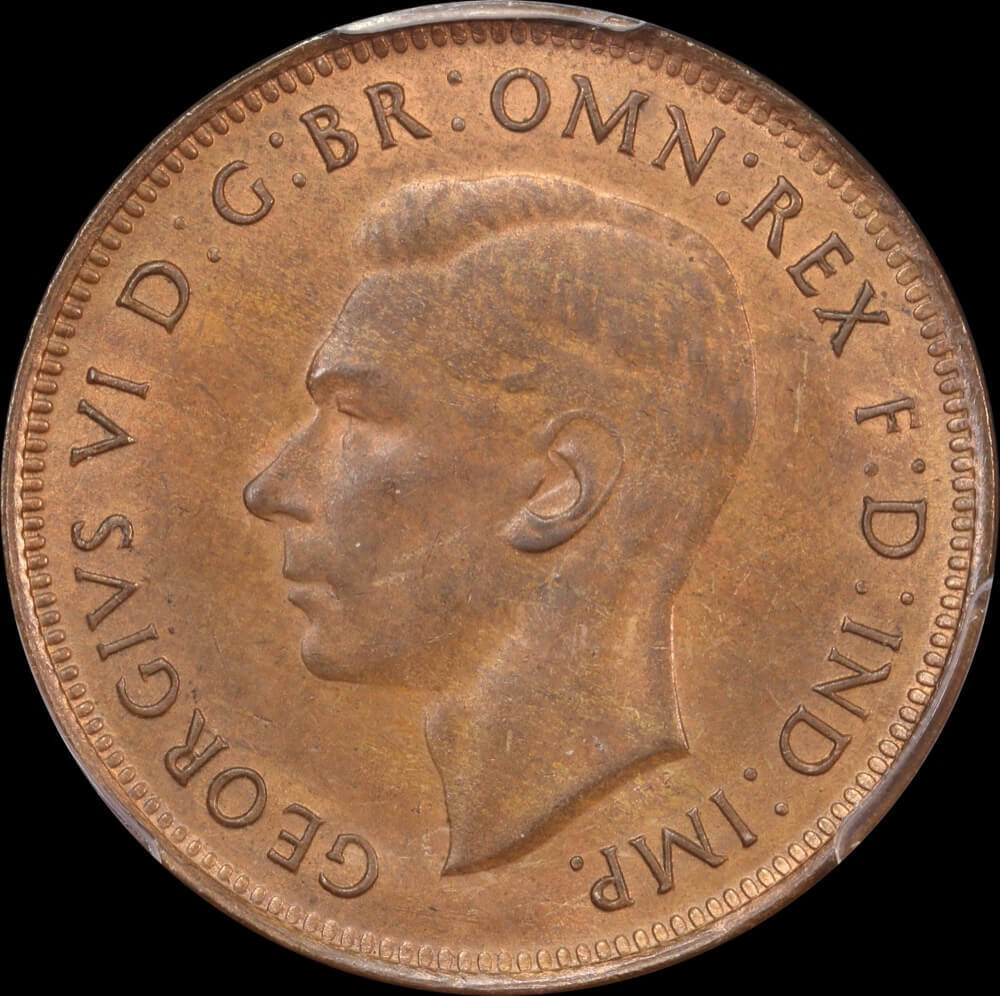 1939 Halfpenny Kangaroo Reverse Choice Unc (PCGS MS64RB)