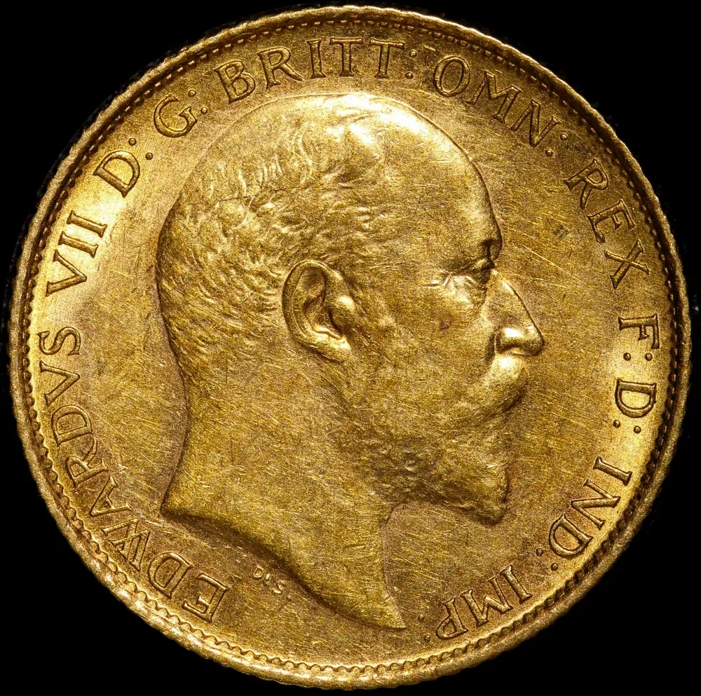 1910 Sydney Edward VII Half Sovereign good EF