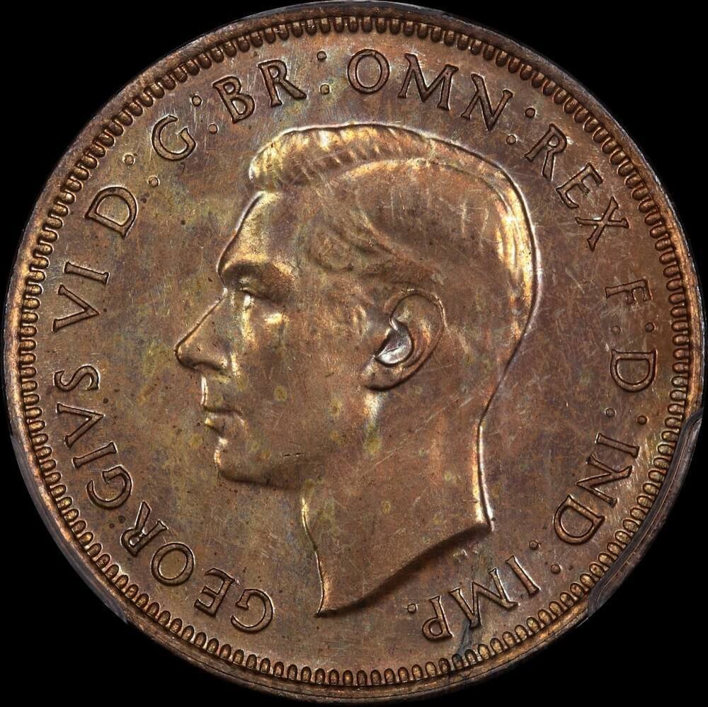 1940 Halfpenny Choice Unc (PCGS MS63RB)